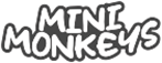 Mini monkeys text logo